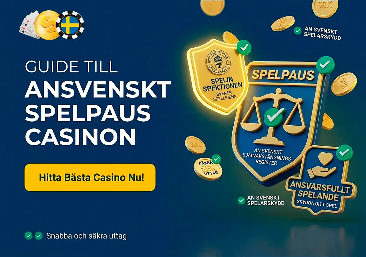 Spelpaus och ansvarsfullt spelande pa svenska casinon